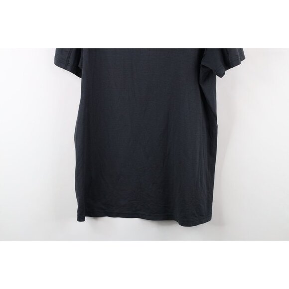 Nike Pro Mens Medium Fitted Striped Knit Running Jogging Gym Training T-Shirt - Picture 14 of 14